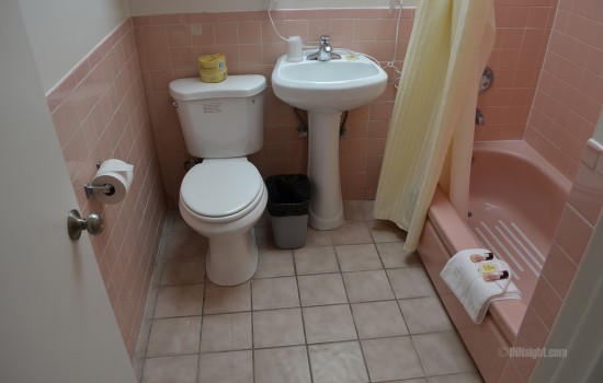 Full private bathroom in 2 Queen guest room